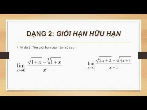 Cách tính giới hạn của các số bằng máy tính bỏ túi casio với giáo viên hướng dẫn Nguyễn Tiến Đạt thật dễ dàng để giải các bài toán.