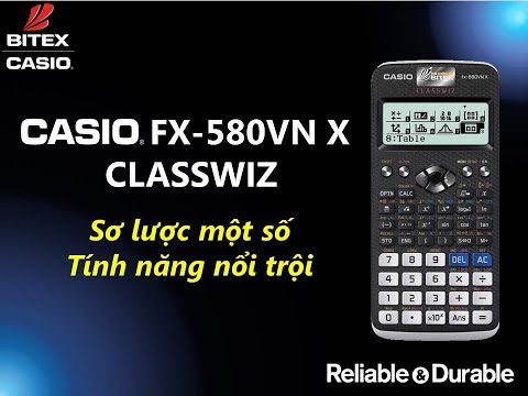 Giới thiệu các tính năng mới của máy tính khoa học Casio fx580VN X cho học sinh THCS và THPT. Ngoài việc thay đổi giao diện có độ phân giải cao, Casio còn cập nhật nhiều chức năng mới như SOLVE, giải phương trình bậc cao...